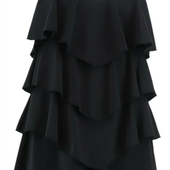 Fit 4 U V-Tiered Romper Swimsuit Black 8 - Picture 7 of 8